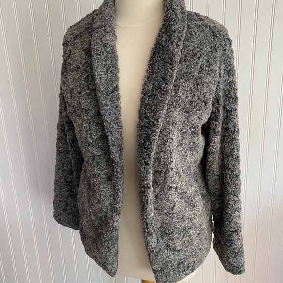 hinge Jackets & Blazers - hinge grey faux fur coat SIZE SMALL